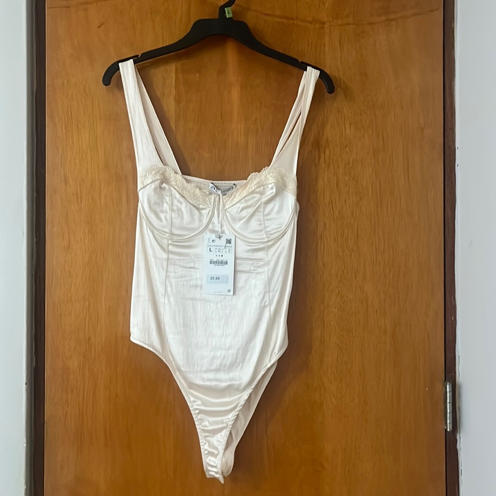 Zara cream bodysuit